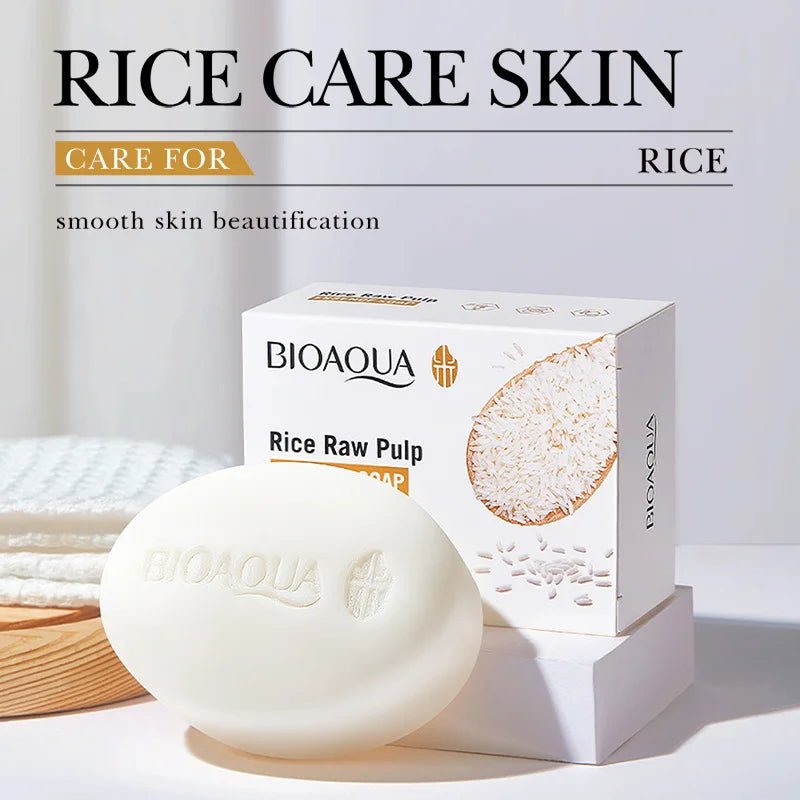 Savon au Riz Blanc — Nettoyage & Éclat Naturel