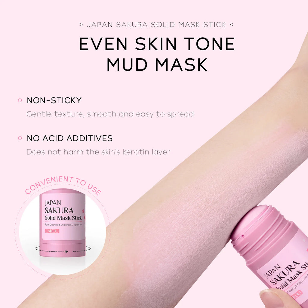 Masque Stick Sakura — Anti-Points Noirs & Hydratant
