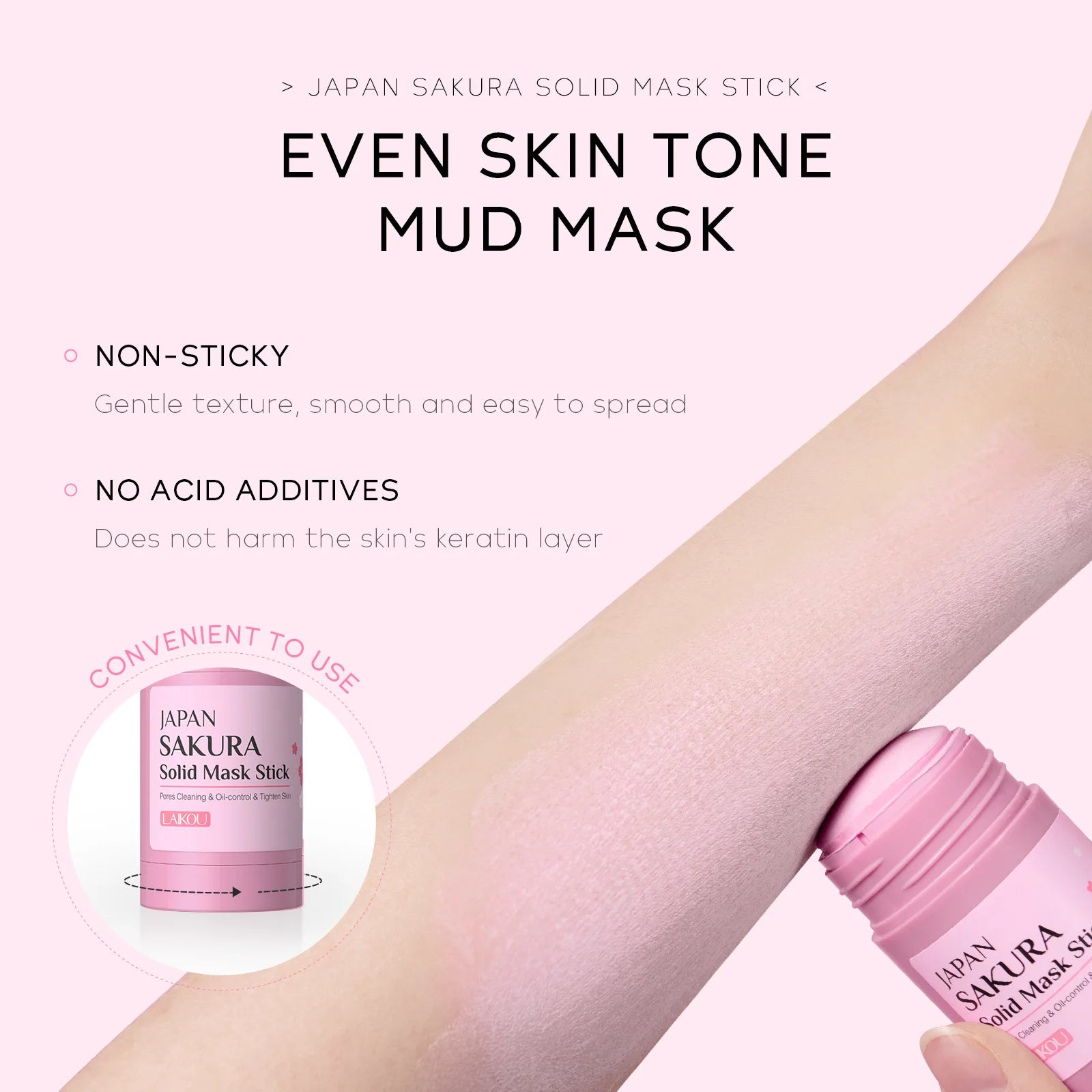 Masque Stick Sakura — Anti-Points Noirs & Hydratant