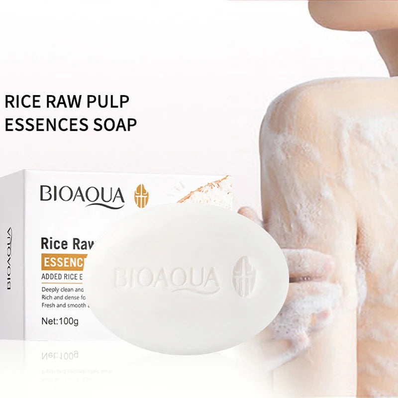 Savon au Riz Blanc — Nettoyage & Éclat Naturel