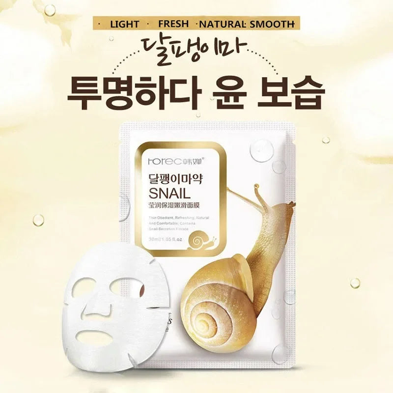 Pack 10 Masques Bave d'Escargot — Hydratation Intense