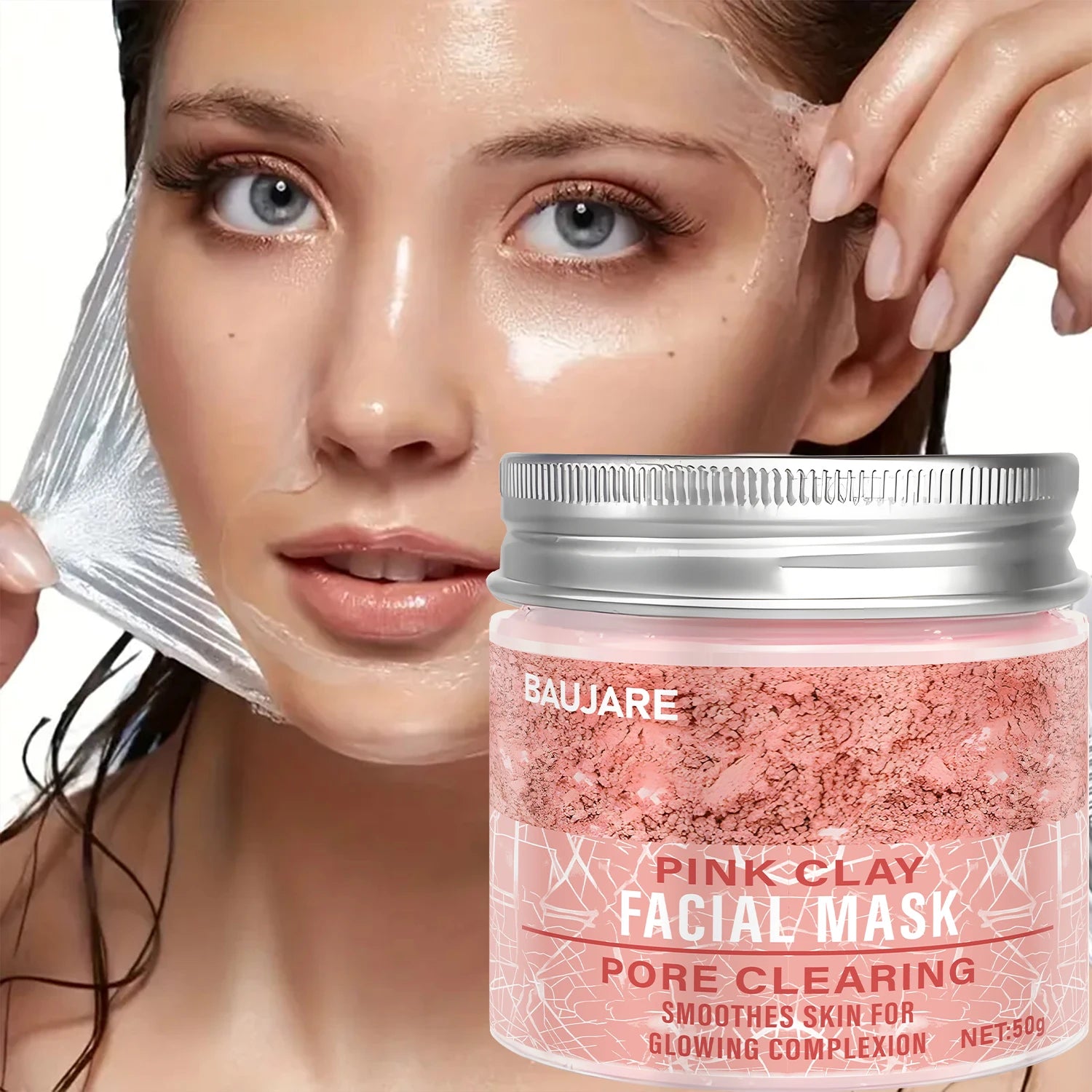 Masque Argile Rose — Pores & Éclat au Collagène
