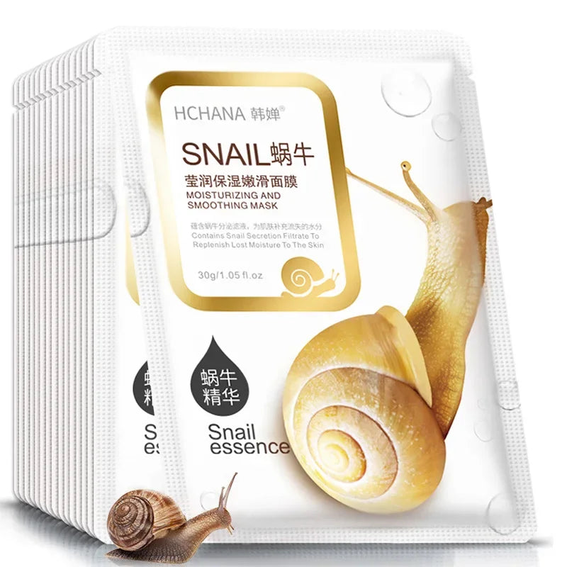 Pack 10 Masques Bave d'Escargot — Hydratation Intense