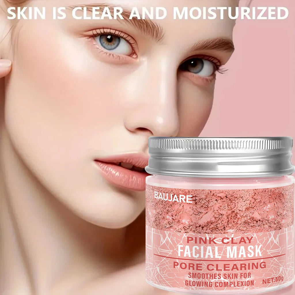 Masque Argile Rose — Pores & Éclat au Collagène