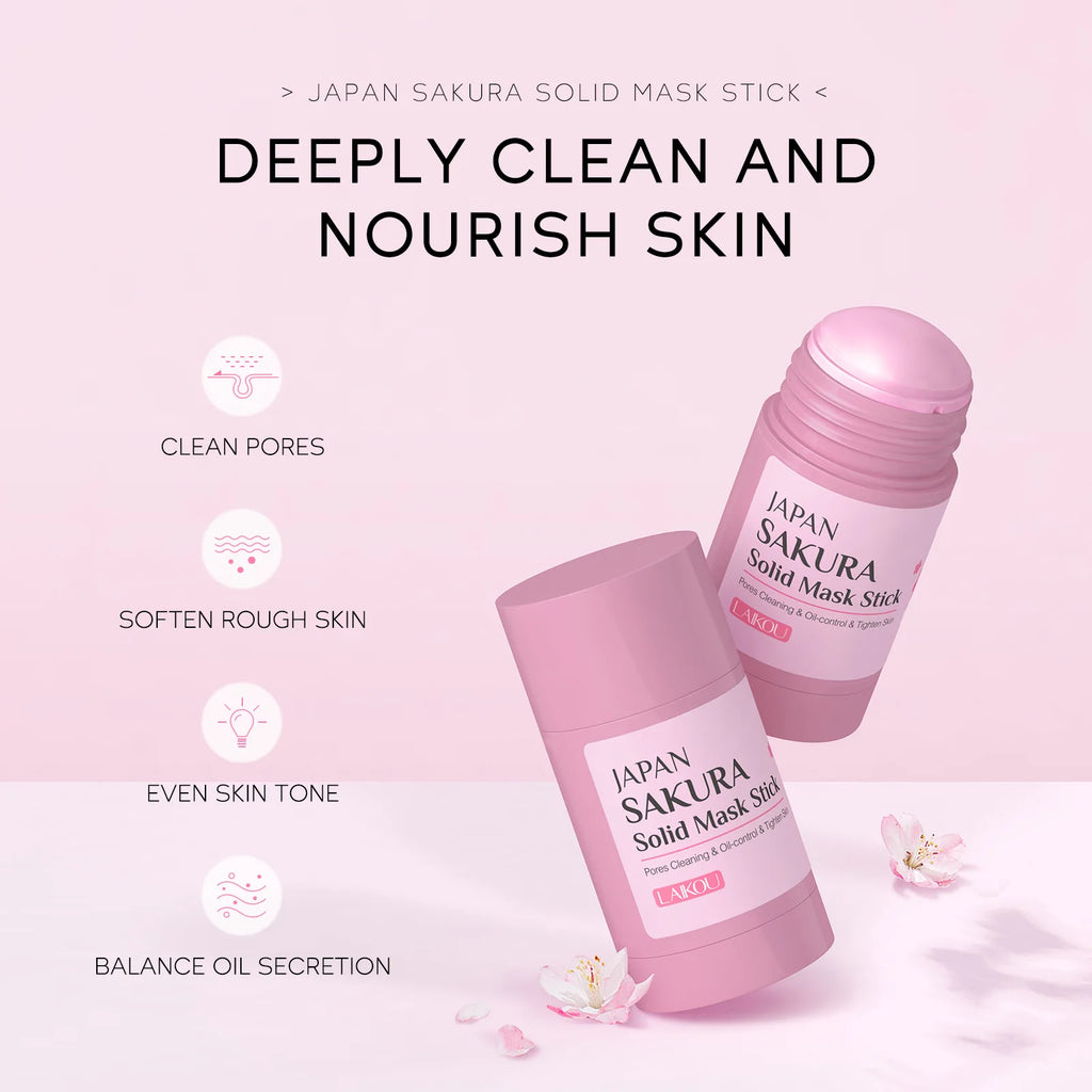 Masque Stick Sakura — Anti-Points Noirs & Hydratant