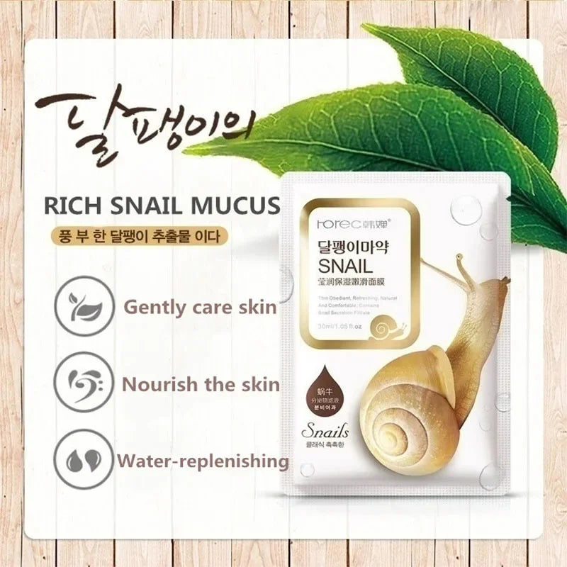 Pack 10 Masques Bave d'Escargot — Hydratation Intense